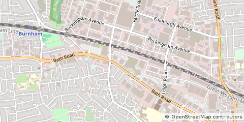 Map of Slough, Berkshire