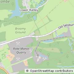 Map of Romsey, Hampshire