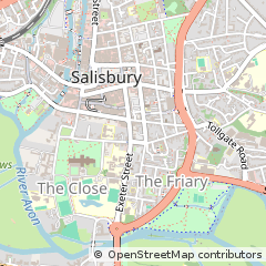 Map of Salisbury, Wiltshire