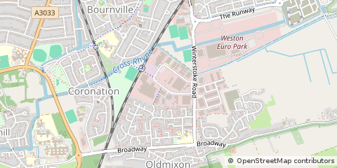 Map of Weston-Super-Mare, North Somerset