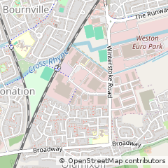Map of Weston-Super-Mare, North Somerset