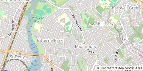 Map of Southampton, Hants