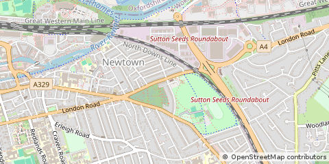 Map of Reading, Berkshire