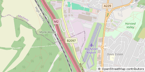 Map of Rochester, Kent