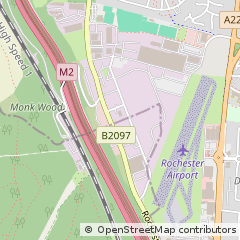 Map of Rochester, Kent