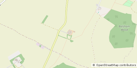 Map of Balsham, Cambridge
