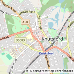 Map of Knutsford, Cheshire