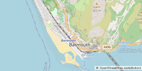 Map of Barmouth, Gwynedd