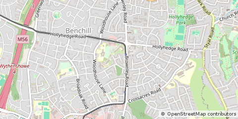 Map of Manchester, Wythenshawe
