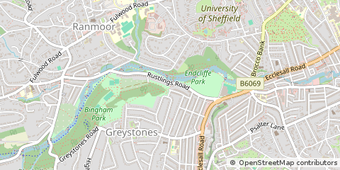 Map of Sheffield