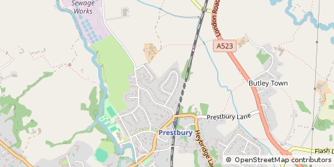 Map of Macclesfield, Nottinghamshire