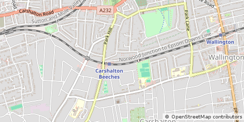 Map of Carshalton