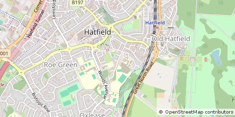 Map of Hatfield
