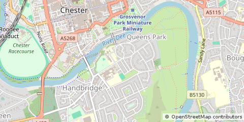 Map of Chester, Cheshire