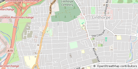 Map of Middlesbrough