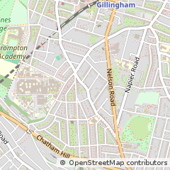 Map of Gillingham, Kent