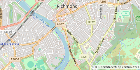 Map of Richmond, Surrey