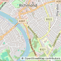 Map of Richmond, Surrey