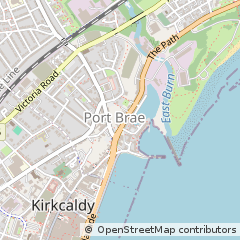 Map of Kirkcaldy, Fife