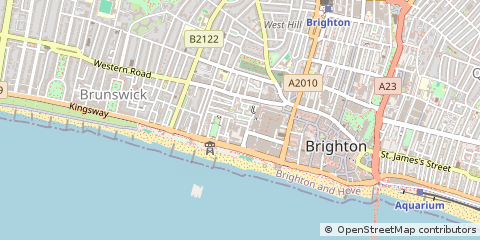 Map of Brighton, East Sussex
