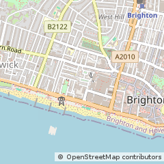 Map of Brighton, East Sussex