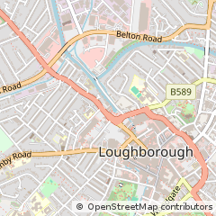 Map of Loughborough, Leicestershire