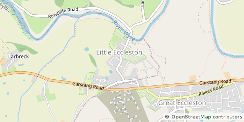 Map of Little Eccleston, Lancs