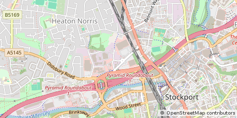 Map of Stockport, Cheshire