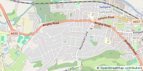 Map of Shipley, West Yorkshire