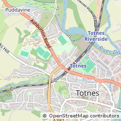 Map of Totnes, Devon