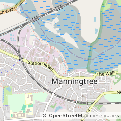 Map of Manningtree, Essex
