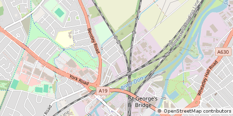 Map of Doncaster