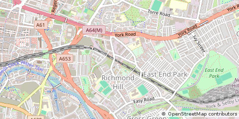 Map of Leeds, West Yorkshire