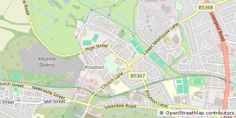 Map of Newcastle, Staffordshire