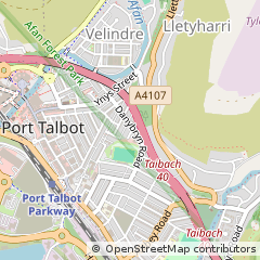 Map of Port Talbot