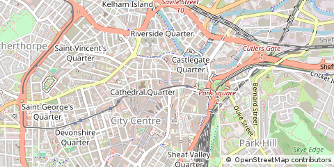 Map of Sheffield