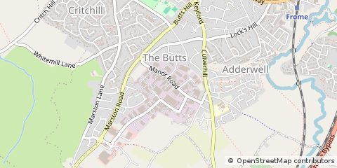 Map of Frome, Somerset