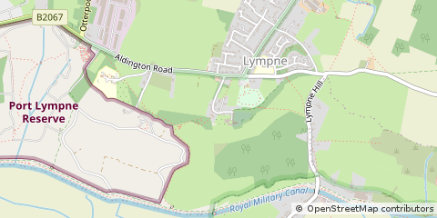 Map of Hythe, Kent
