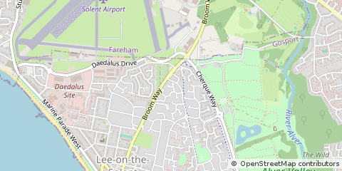 Map of LEE-on-the-Solent, Hants