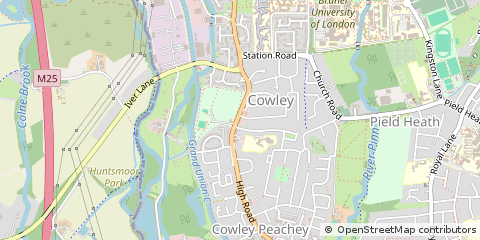 Map of Uxbridge