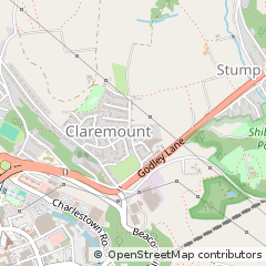 Map of Halifax, West Yorkshire