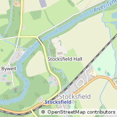 Map of Stocksfield, Northumberland