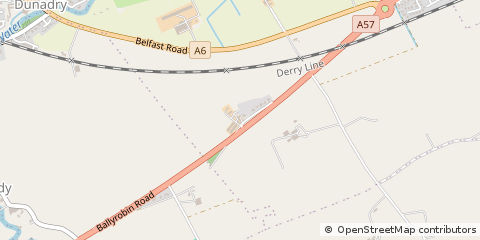 Map of Ballyclare, County Antrim
