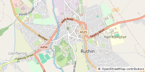 Map of Ruthin