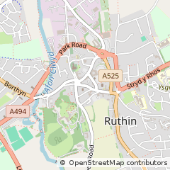 Map of Ruthin