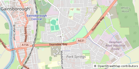 Map of Gainsborough