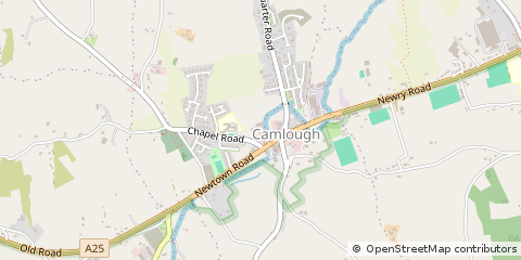 Map of Newry, CO. Down