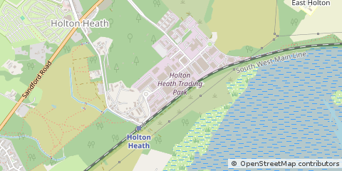 Map of Poole, Dorset