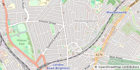 Map of Brighton, East Sussex