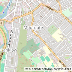 Map of Rotherham, South Yorkshire
